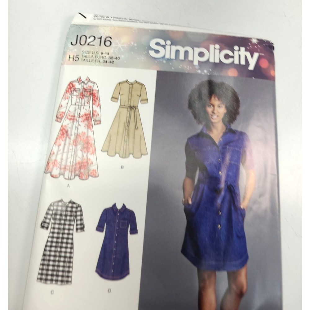 Simplicity J0216 Sz H5 6 - 14 Sewing Pattern Factory‎ Fold Uncut